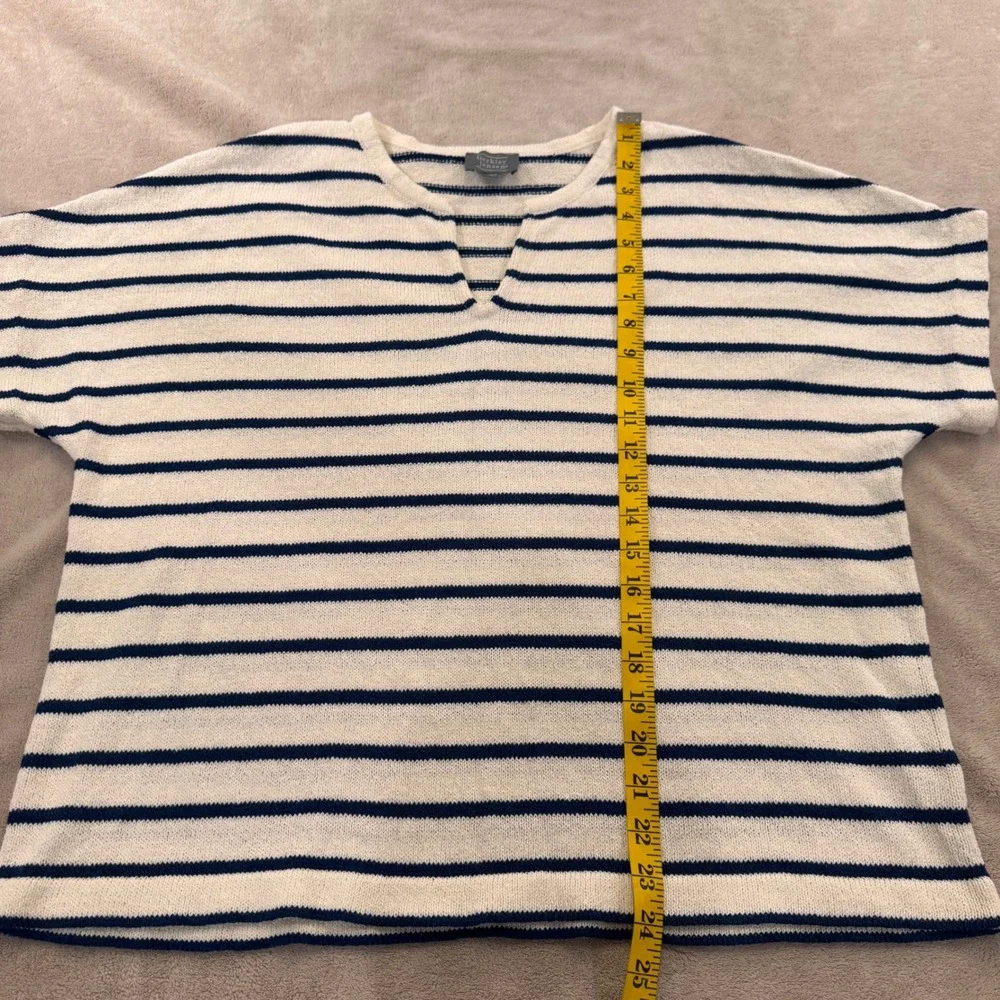 Hamptons Coastal Nautical Knit Lounge Set Resort Yacht Club Shorts Navy Sz XL/L